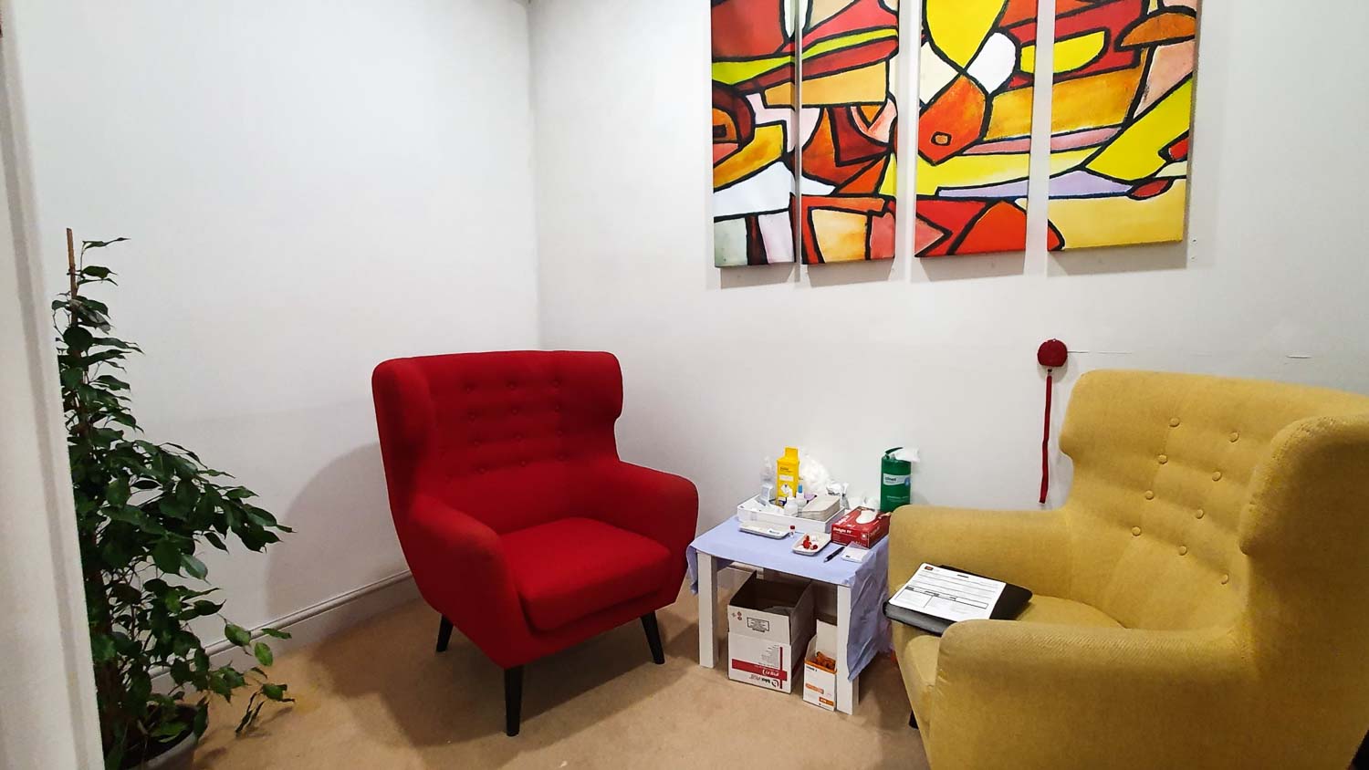 Our HIV testing room in Croydon