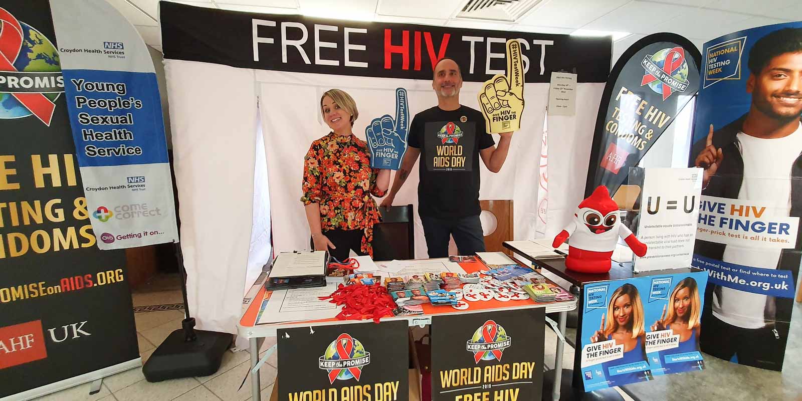 Entrance to HIV testing at Wellness Centre in Croydon, South Londin in Whitgift Shopping Centre.